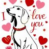 I love you card download and  print yourself