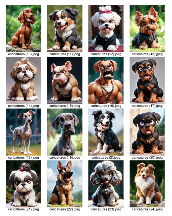 Funny caricature images of UK common breed dogs - Image 9