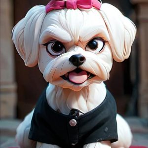 Funny caricature images of UK common breed dogs
